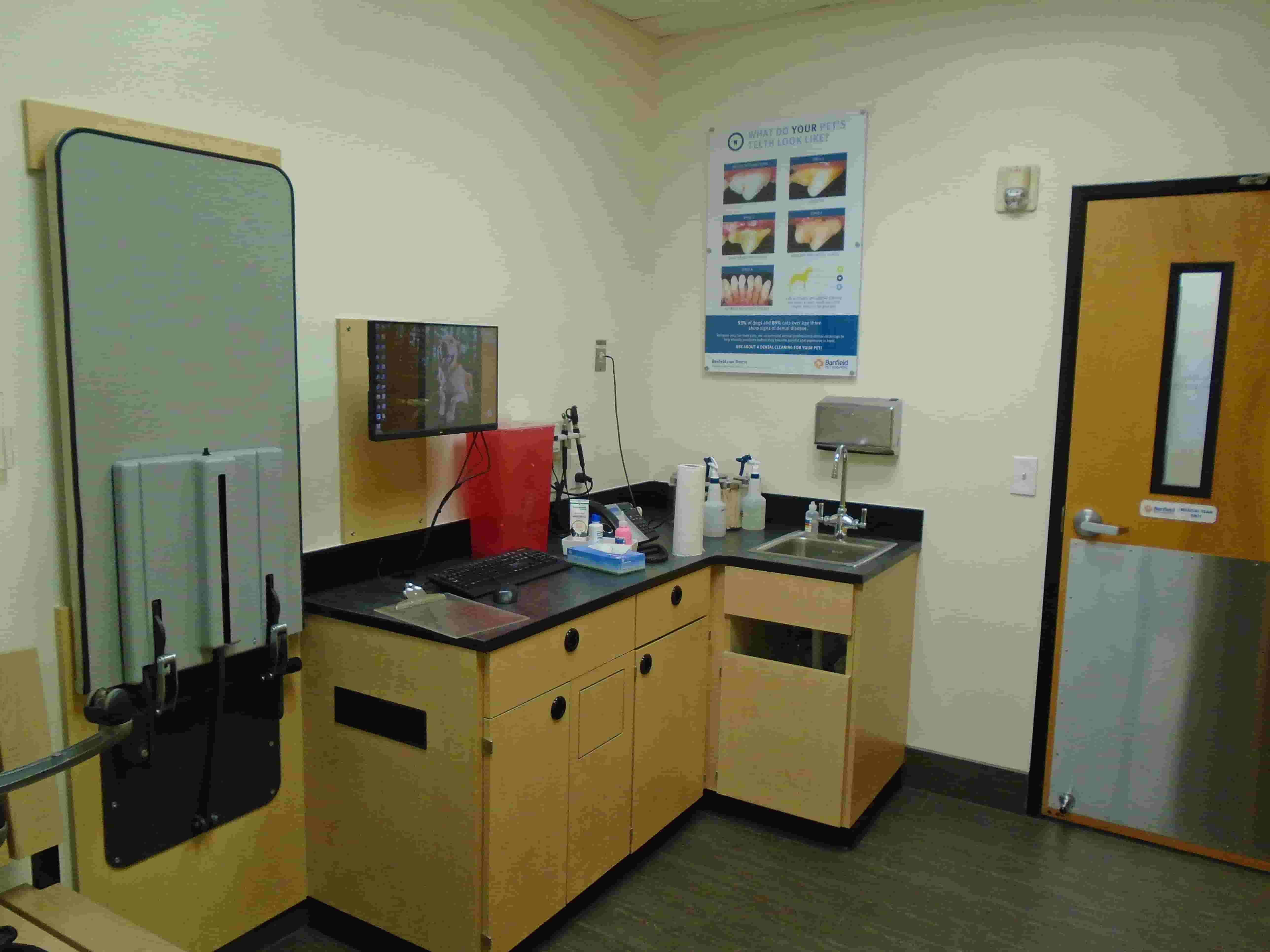 The inside of the Jensen Beach exam room