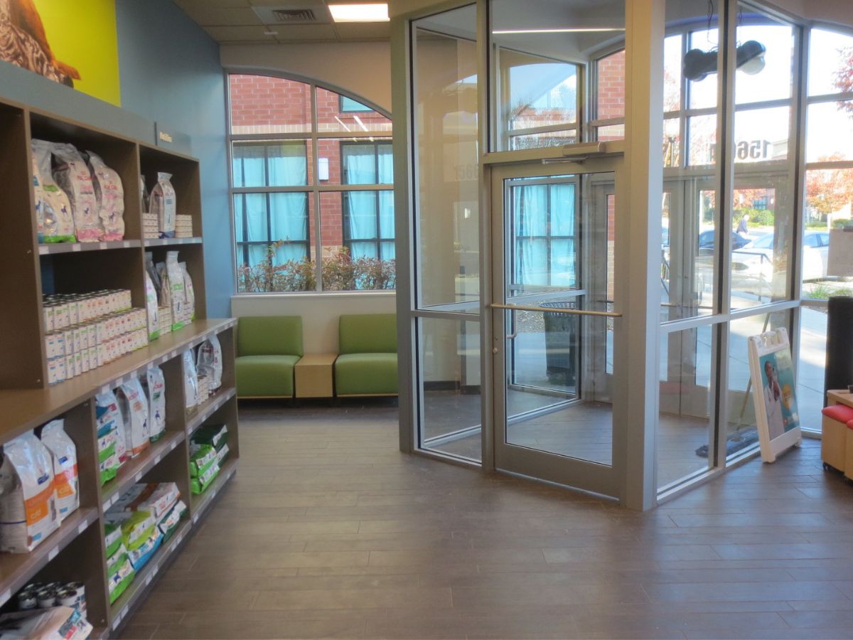 The front lobby of the Greensboro N entrance