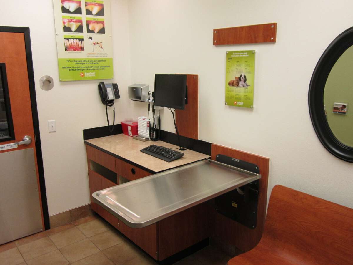 The inside of the Phoenix N Banfield exam room