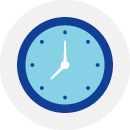 Illustrated icon of a stopwatch