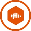 Generic podcast download icon