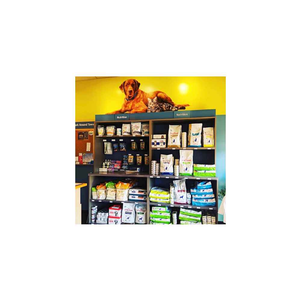 A wall of food and treats